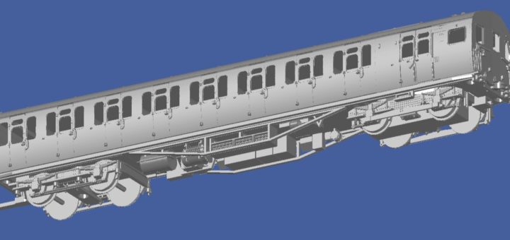 Eastleigh Model Rail CAD of EPB DMS Car - copyright image