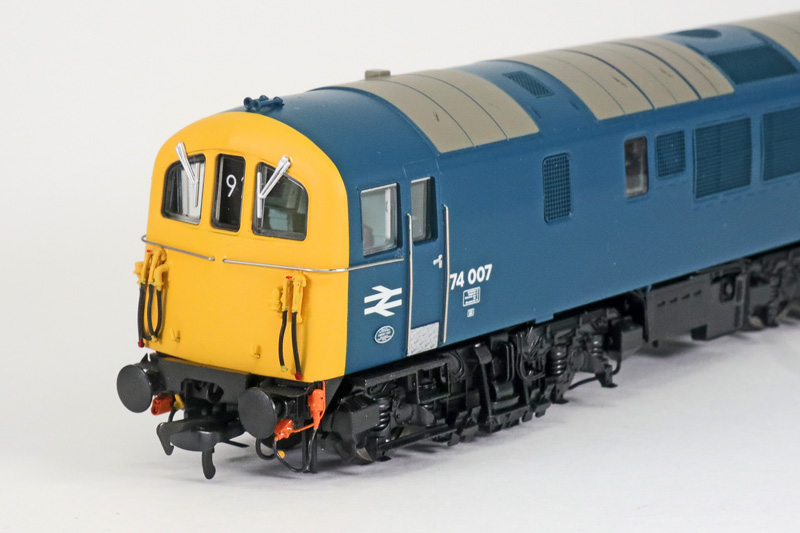 Three quarter view of the front of 74007 model. Number 2 end,"B" side.