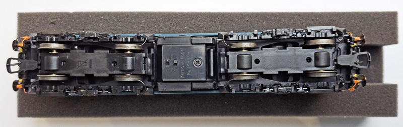 Bogies and underfloor details.